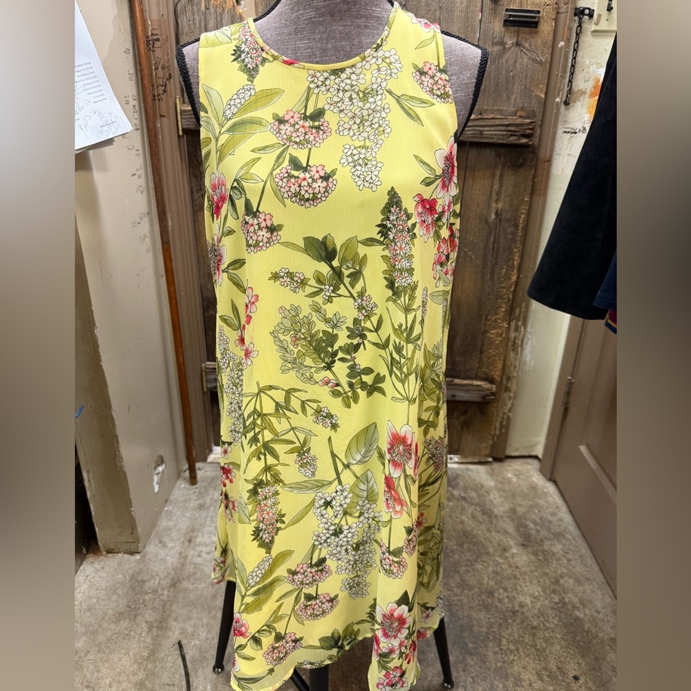 Tommy Hilfiger Yellow Floral Dress